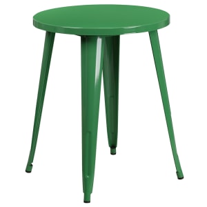 916-CH5108029GN 24" Round Dining Height Table - Metal, Green