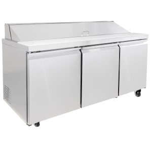 Maxx Cold MVPP70HC 66 4/5" V-Series Pizza Prep Table w/ Refrigerated Base, 115v