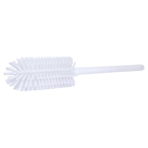 028-40001EC02 16" Pint Bottle Brush w/ White Poly Bristles - Plastic Handle, White