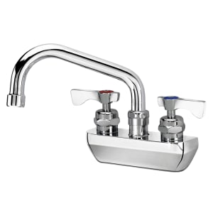 381-14406LLE6 Wall Mount Faucet w/ 6" Swing Spout & Lever Handles - 4" Centers, 2.2 GPM