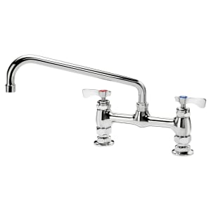 381-15812LLE6 Raised Deck Mount Faucet w/ 12" Swing Spout & Lever Handles - 8" Centers, 2.2 GPM