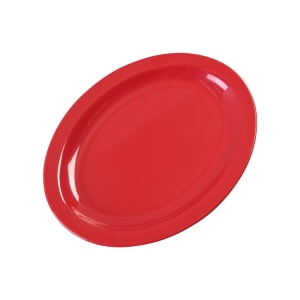 028-KL12705 12" x 9" Oval Kingline Platter - Melamine, Red