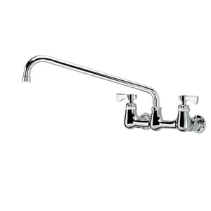 381-14814LLE6 Wall Mount Faucet w/ 14" Swing Spout & Lever Handles - 8" Centers, 2.2 GPM