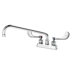 381-15312LWE6 Deck Mount Faucet w/ 12" Swing Spout & VR Wrist Action Handles - 4" Centers, 2.20 GPM