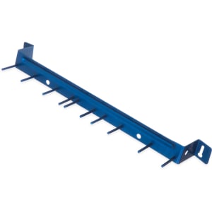 028-4073514 17" Brush Rack - Wall Mount, Aluminum, Blue