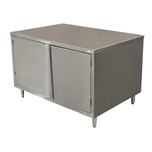 956-CST3048H 48" Enclosed Work Table w/ Hinged Doors, 30"D