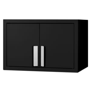 162-CAB18SHORTBLK Wall Mounted Cabinet - 18"W x 12"D x 12"H, Metal, Black