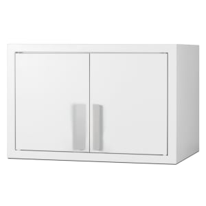 162-CAB1812WHITE Wall Mounted Cabinet - 18"W x 12"D x 12"H, Metal, White