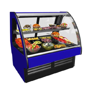 529-GMDS4R 48-3/4" Full Service Deli Case w/ Curved Glass - (2) Levels, 110-120v