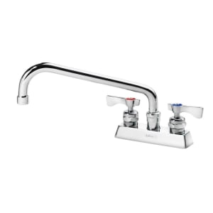 381-15310LLH2 Deck Mount Faucet w/ 10" Swing Spout & Lever Handles - 4" Centers, 0.5 GPM