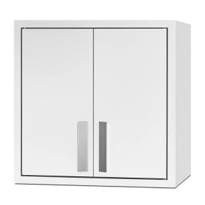 162-CAB1818WHITE Wall Mounted Cabinet - 18"W x 12"D x 18"H, Metal, White