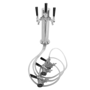 486-X12599993002 Beer Tower Kit w/ Three Taps & Keg Coupling for MBCBD Models