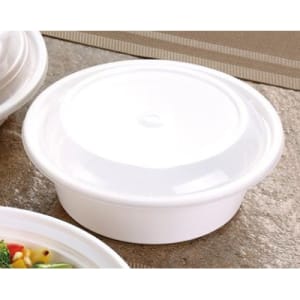 Yanco DP-2336WT 3 Compartment Disposable Container w/ Lid - Plastic, White