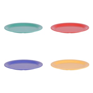 701-B129OVMIX 12" x 9" Rectangular Rio Platter - Melamine, Assorted Colors