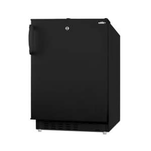 162-ALRF49B 2.68 cu ft Undercounter Refrigerator & Freezer w/ Solid Door - Black, 115v