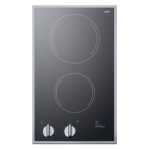 162-CR2B12ST 11 3/4"W Electric Radiant Stove w/ (2) Burners - Stainless Steel, 115v