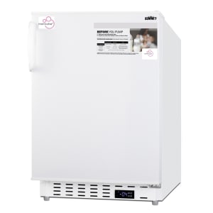 Summit Appliance 5 cu. ft. Upright Manual Defrost Freezer in White FS605 -  The Home Depot