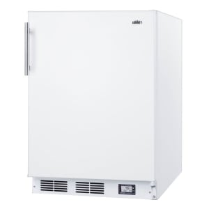 162-BKRF661BIADA 5.1 cu ft Undercounter Refrigerator & Freezer w/ Solid Door - White, 115v