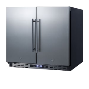 162-FFRF36ADA 35 1/2" Two Section Commercial Combo Refrigerator Freezer - Solid Doors, Dual Temp, 115v