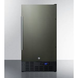 162-SCFF1842KSADA 18" Undercounter Freezer w/ (1) Solid Door - Black Stainless Steel, 115v