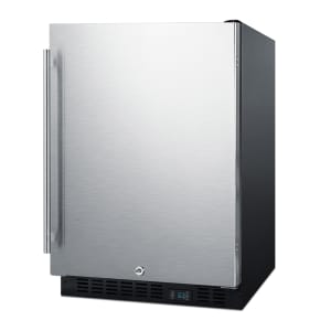 162-SCR610BLSD 23 5/8"W Undercounter Refrigerator w/ (1) Section & (1) Solid Door - Stai...