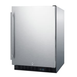 162-SCR610BLSDCSS 23 5/8"W Undercounter Refrigerator w/ (1) Section & (1) Solid Door - S...