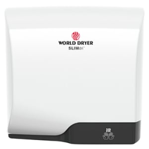 294-L974A Automatic Hand Dryer w/ 15 Second Dry Time - White Aluminum, 110-120v