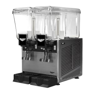 175-VBBD237S Pre Mix Refrigerated Dispenser w/ (2) 3 1/5 gal Bowls - Stirring Paddle Circulation,...