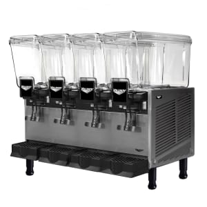 175-VBBD437F Pre Mix Refrigerated Dispenser w/ (4) 3 1/5 gal Bowls - Fountain Spray Circulation, 115v