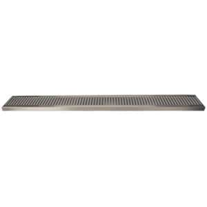 711-DP120D36 Surface Mount Drip Tray Trough w/ 5/8" Drain - 36"W x 5"D, Stainless...