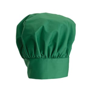 080-CH13LG 13"H Adjustable Chef Hat w/ Velcro Closure - Poly/Cotton, Light Green