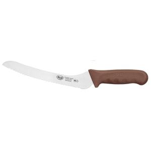 080-KWP92N 9" Bread Knife w/ High Carbon Steel Blade & Brown Poly Handle