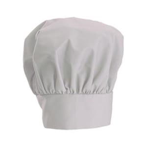 080-CH13WH 13"H Adjustable Chef Hat w/ Velcro Closure - Poly/Cotton, White