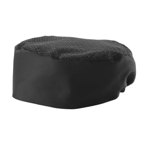 080-CHPB3BR 3 1/2"H Pillbox Hat - Poly/Cotton, Black, Regular Size