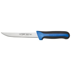 080-KSTK62 6" Boning Knife w/ High Carbon Steel Wide Blade & Black/Blue Handle