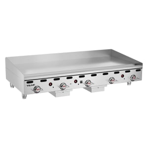 207-MSA60NG 60" Gas Griddle w/ Thermostatic Controls - 1" Steel Plate, Natural Gas