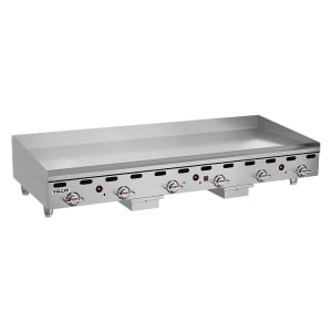 207-MSA72NG 72" Gas Griddle w/ Thermostatic Controls - 1" Steel Plate, Natural Gas
