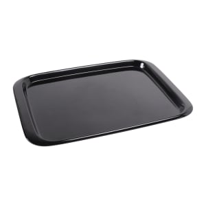 701-M5114TB Rectangular Serving Tray - 14"L x 10 1/4"W, Melamine, Black