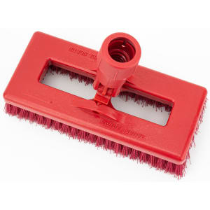 028-3638831EC05 8" Swivel Scrub® Floor Brush Head Only w/ Red Poly Bristles