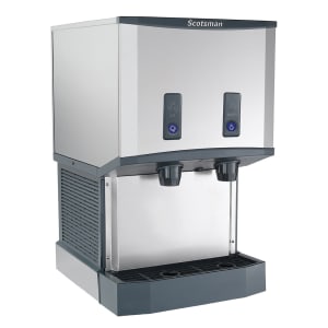 044-HID525WB1 500 lb Countertop Nugget Ice & Water Dispenser - 25 lb Storage, Cup Fill, Push-...
