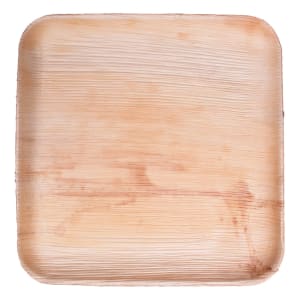 524-012025C 10" Square Disposable Palm Leaf Plate