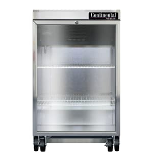 160-BB24NSSGD 24" Bar Refrigerator - 1 Swinging Glass Door, Stainless Steel, 115v