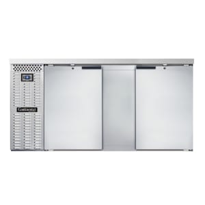 160-BB69SNSS 69" Bar Refrigerator - 2 Swinging Solid Doors, Stainless Steel, 115v