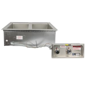 439-MOD200TDMQS Drop-In Hot Food Well w/ (2) Full Size Pan Capacity, 208 240v/60/1ph
