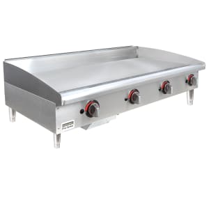 853-TMGM48NG 48" Gas Griddle w/ Manual Controls - 3/4" Steel Plate, Convertible