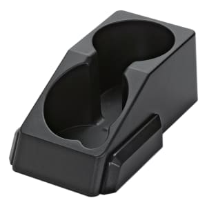 482-APC2V2 2 Compartment Modular Condiment Station - 7 1/2"W x 9 1/2"D, Plastic, Black