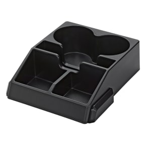 482-APC5V2 2 Compartment Modular Condiment Station - 11"W x 13 1/2"D, Plastic, Black