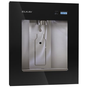 189-LBWD06BKK Built In Filtered Water Dispenser w/ Remote Chiller - Hands Free, Black/Stainless