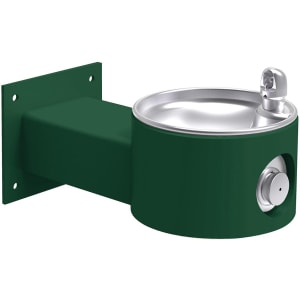 189-LK4405EVG Wall Mount Outdoor Drinking Fountain - 10"W x 19 1/8"D x 8"H, Non Re...