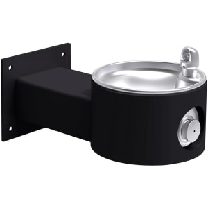 189-LK4405BLK Wall Mount Outdoor Drinking Fountain - 10"W x 19 1/8"D x 8"H, Non Re...